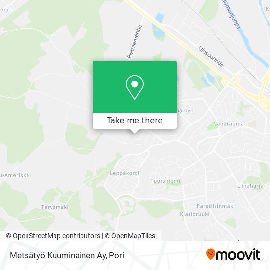 Metsätyö Kuuminainen Ay map