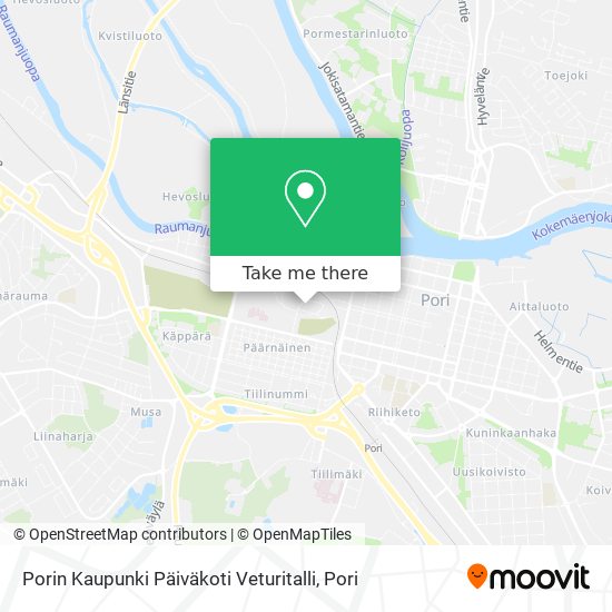 Porin Kaupunki Päiväkoti Veturitalli map