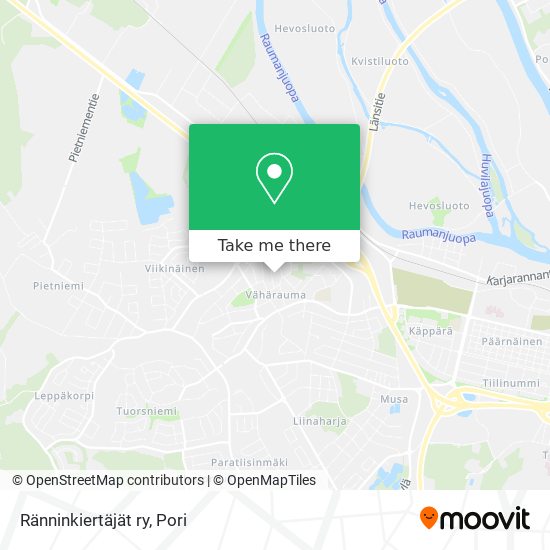 Ränninkiertäjät ry map