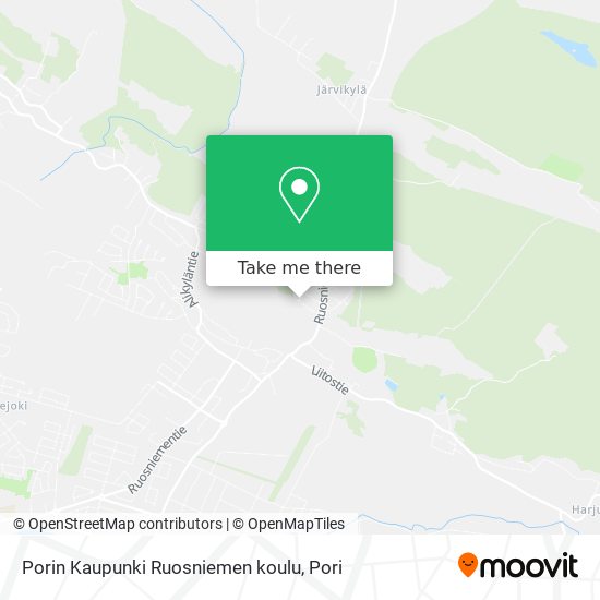 Porin Kaupunki Ruosniemen koulu map
