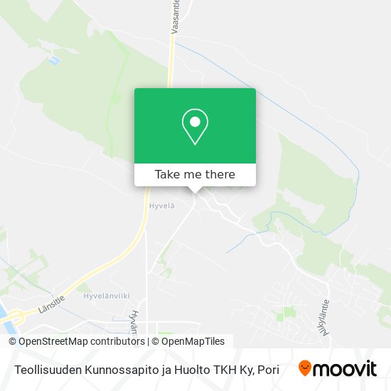 Teollisuuden Kunnossapito ja Huolto TKH Ky map