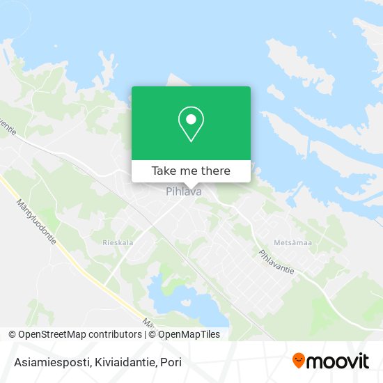 Asiamiesposti, Kiviaidantie map