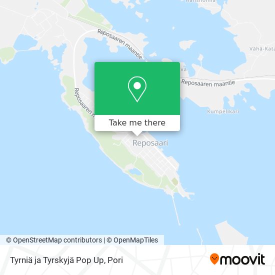 Tyrniä ja Tyrskyjä Pop Up map