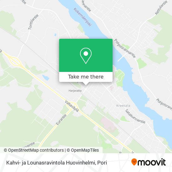 Kahvi- ja Lounasravintola Huovinhelmi map