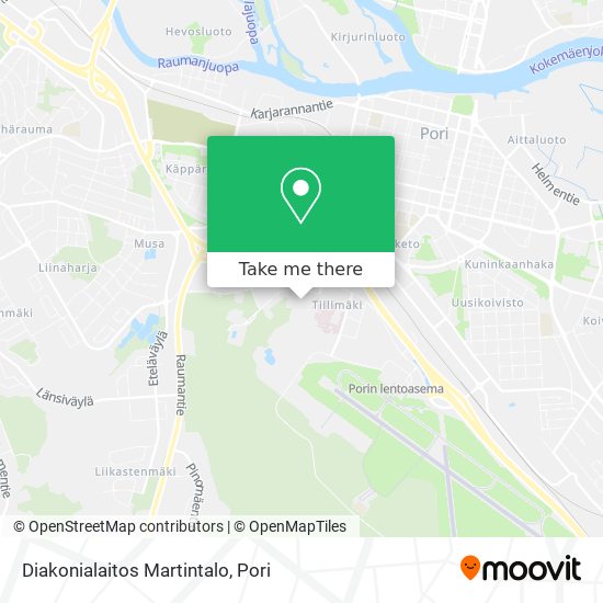Diakonialaitos Martintalo map