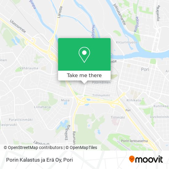Porin Kalastus ja Erä Oy map