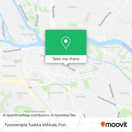 Fysioterapia Tuukka Virkkala map
