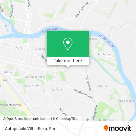 Autopesula Vähä-Ruka map