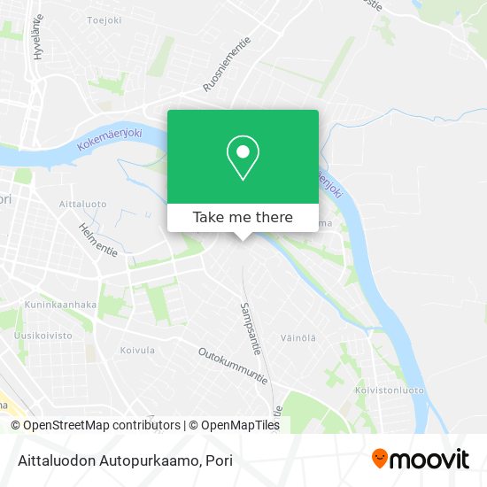 Aittaluodon Autopurkaamo map