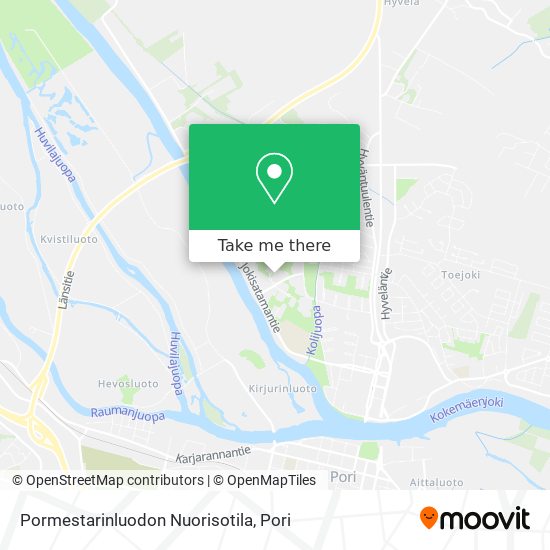 Pormestarinluodon Nuorisotila map