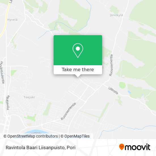Ravintola Baari Liisanpuisto map