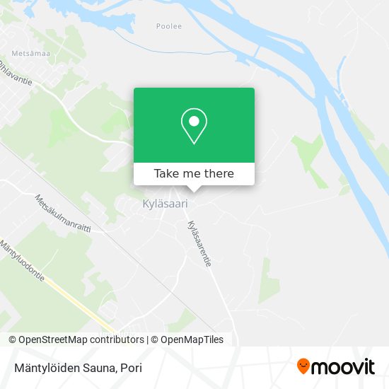 How to get to Mäntylöiden Sauna in Pori by Bus?