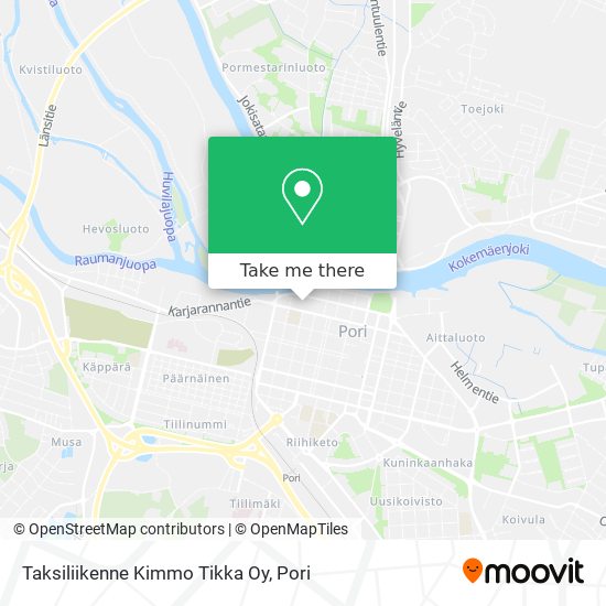 Taksiliikenne Kimmo Tikka Oy map