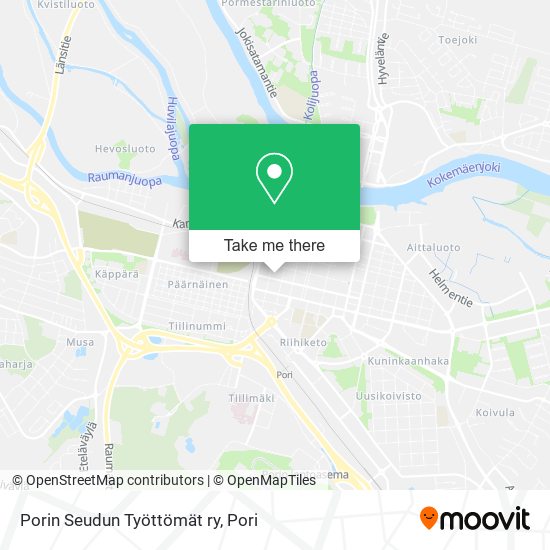 Porin Seudun Työttömät ry map