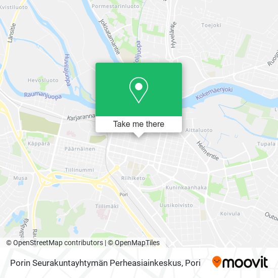 Porin Seurakuntayhtymän Perheasiainkeskus map