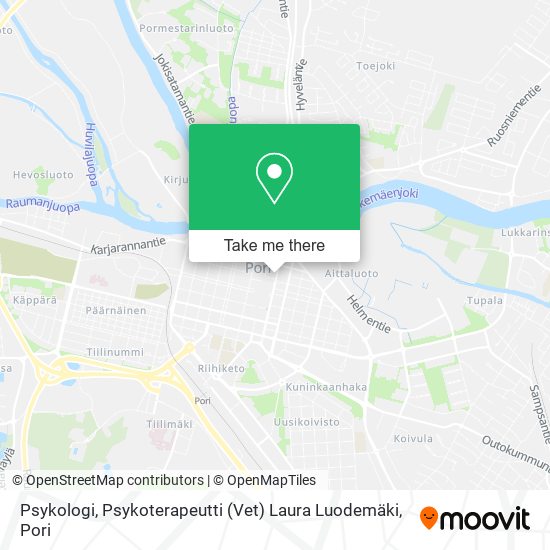 Psykologi, Psykoterapeutti (Vet) Laura Luodemäki map