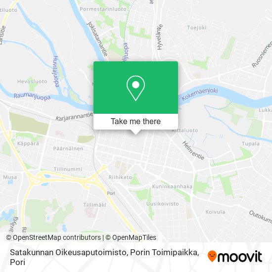 Satakunnan Oikeusaputoimisto, Porin Toimipaikka map