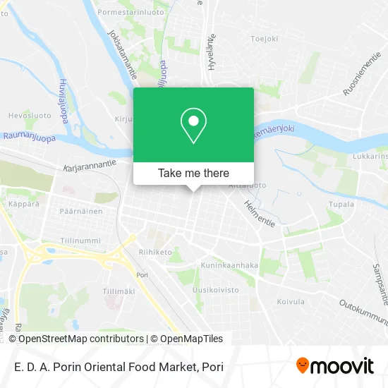E. D. A. Porin Oriental Food Market map