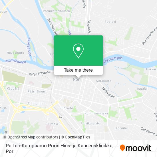 Parturi-Kampaamo Porin Hius- ja Kauneusklinikka map