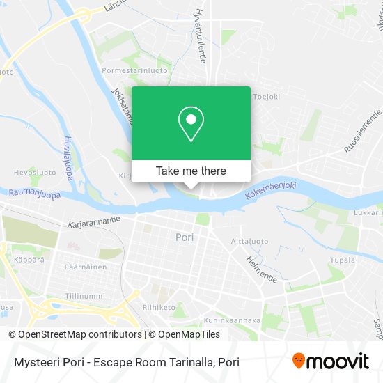 Mysteeri Pori - Escape Room Tarinalla map