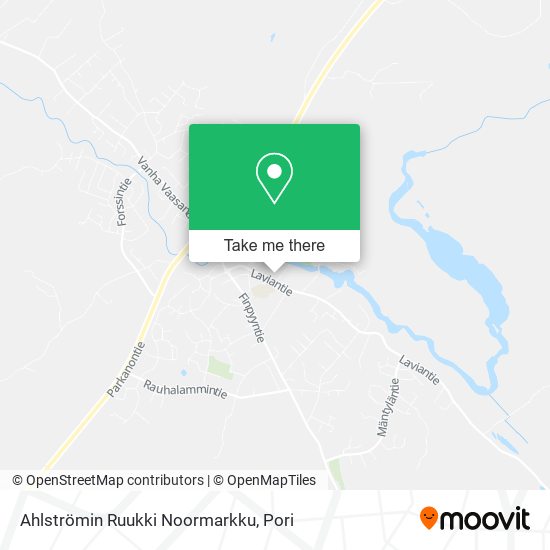 Ahlströmin Ruukki Noormarkku map