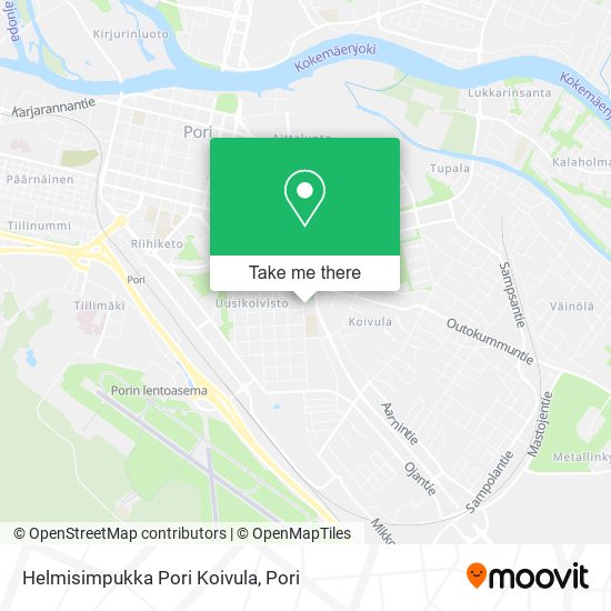 Helmisimpukka Pori Koivula map