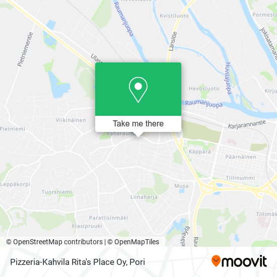 Pizzeria-Kahvila Rita's Place Oy map
