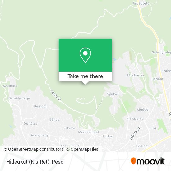 Hidegkút (Kis-Rét) map