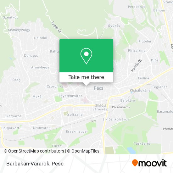 Barbakán-Várárok map