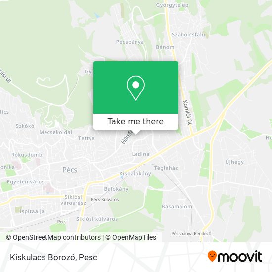 Kiskulacs Borozó map