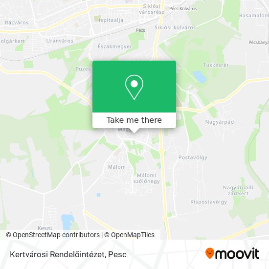 Kertvárosi Rendelőintézet map