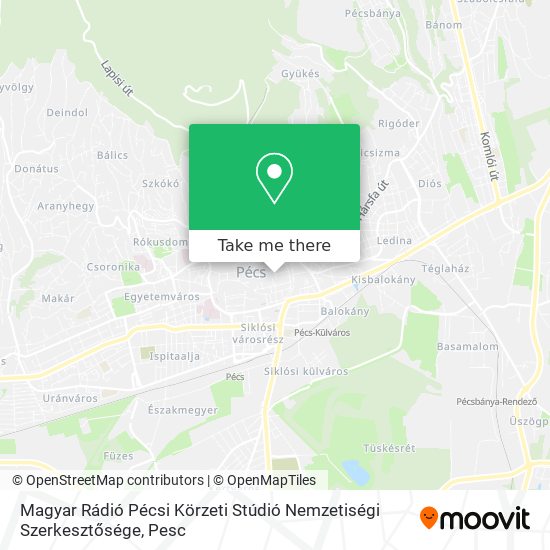 Magyar Rádió Pécsi Körzeti Stúdió Nemzetiségi Szerkesztősége map