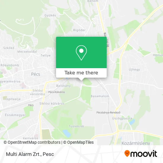 Multi Alarm Zrt. map