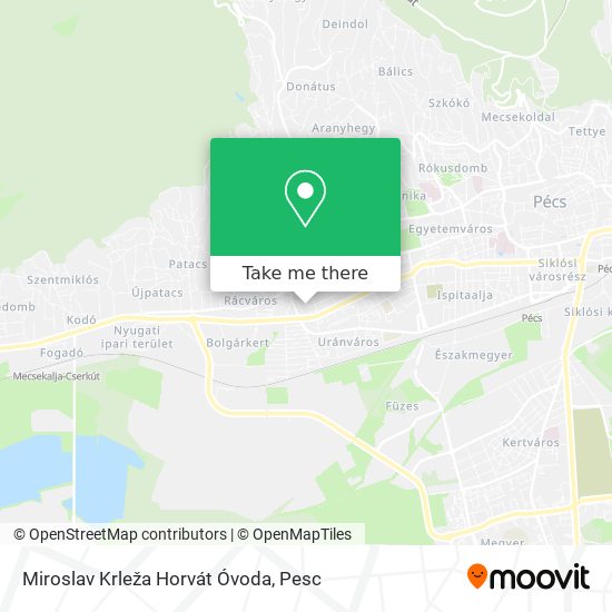 Miroslav Krleža Horvát Óvoda map
