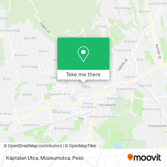 Káptalan Utca, Múzeumutca map