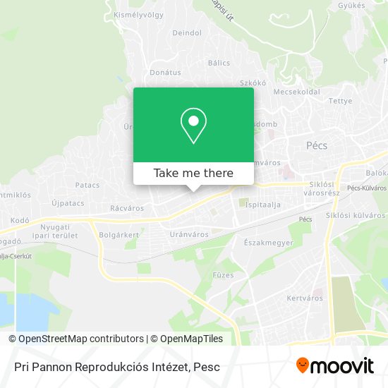 Pri Pannon Reprodukciós Intézet map