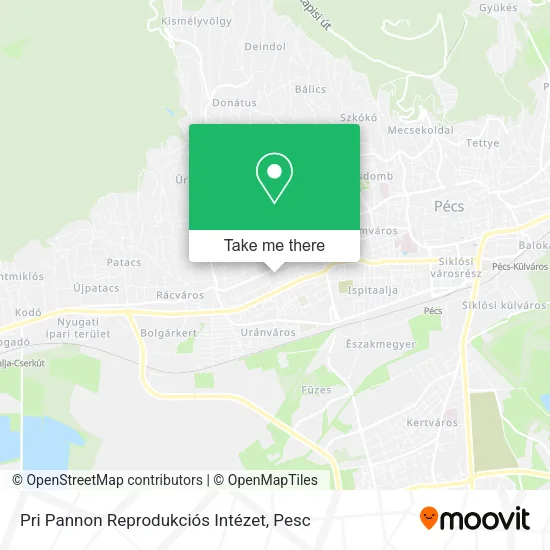 Pri Pannon Reprodukciós Intézet map
