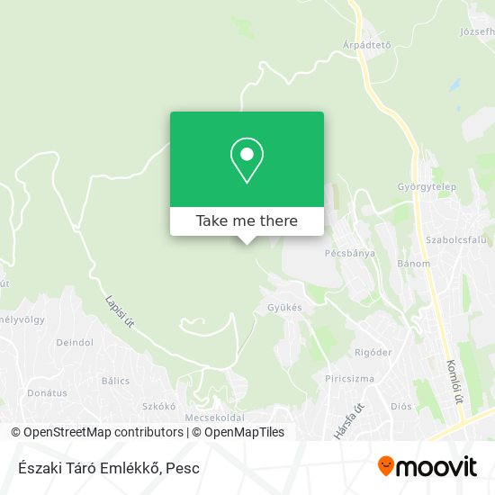 Északi Táró Emlékkő map