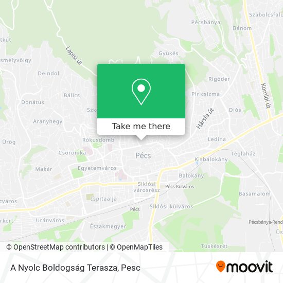 A Nyolc Boldogság Terasza map