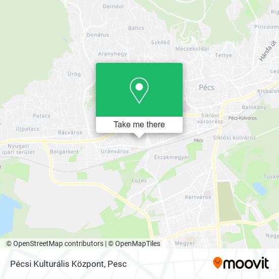 Pécsi Kulturális Központ map