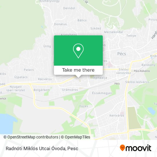 Radnóti Miklós Utcai Óvoda map