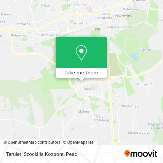 Területi Szociális Központ map