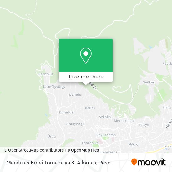 Mandulás Erdei Tornapálya 8. Állomás map