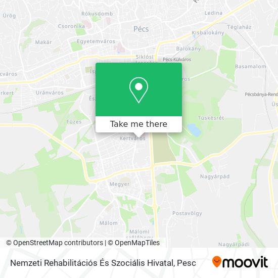 Nemzeti Rehabilitációs És Szociális Hivatal map