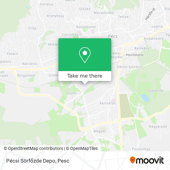 Pécsi Sörfőzde Depo map