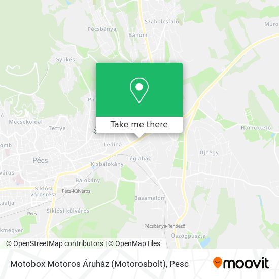 Motobox Motoros Áruház (Motorosbolt) map