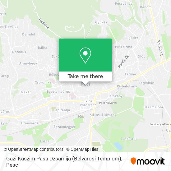 Gázi Kászim Pasa Dzsámija (Belvárosi Templom) map