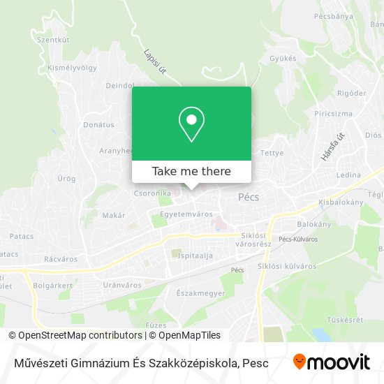 Művészeti Gimnázium És Szakközépiskola map