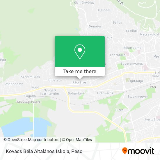 Kovács Béla Általános Iskola map