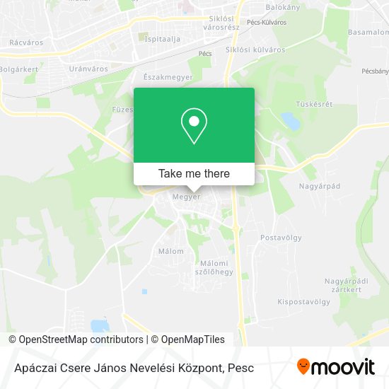 Apáczai Csere János Nevelési Központ map